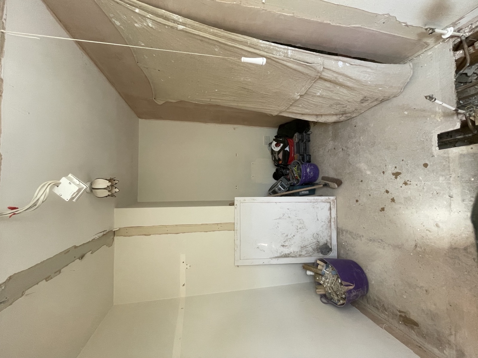 Bathroom layout before renovation work